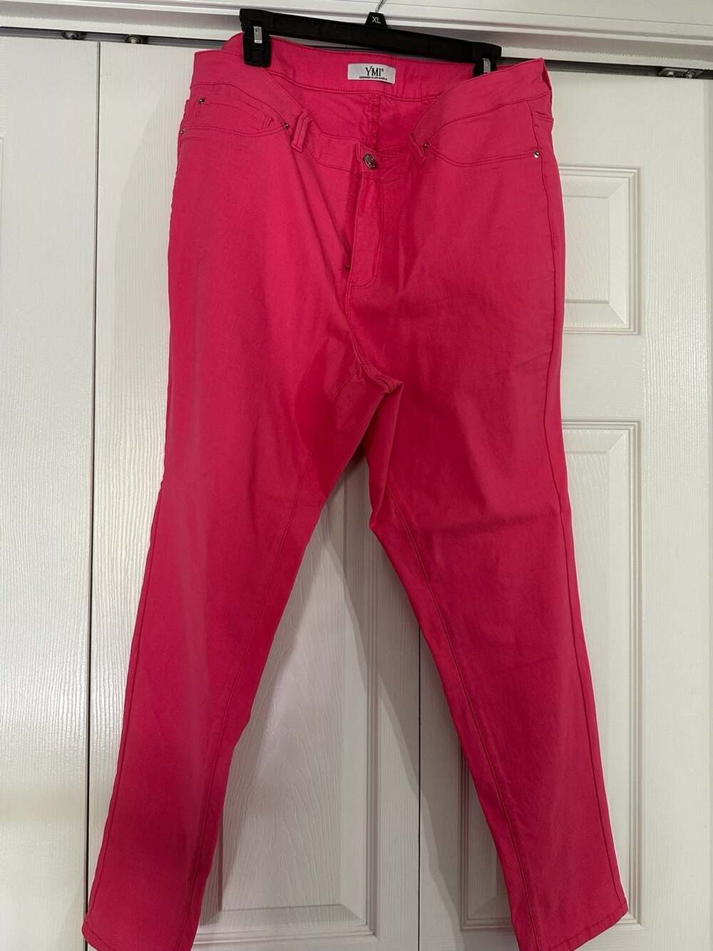 YMI Jeans Pants Size 3X Hot Pink Stretch Ankle Slim